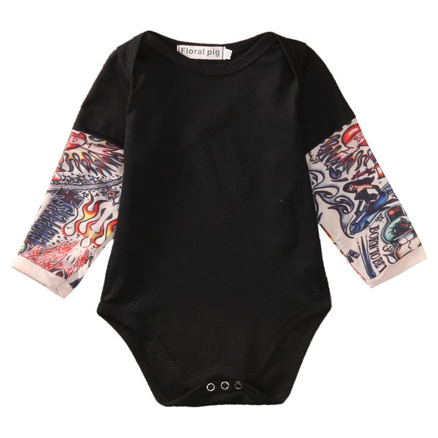 Baby Biker Tat Romper
