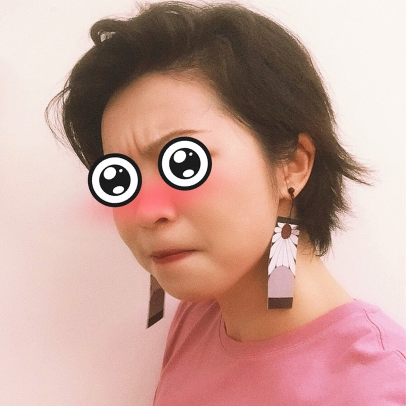Demon Slayer  Kimetsu no Yaiba Tanjirou Kamado Earrings
