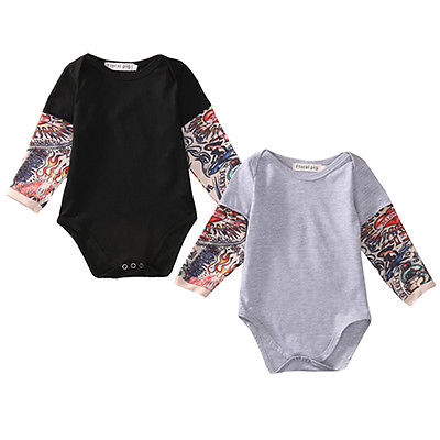 Baby Biker Tat Romper