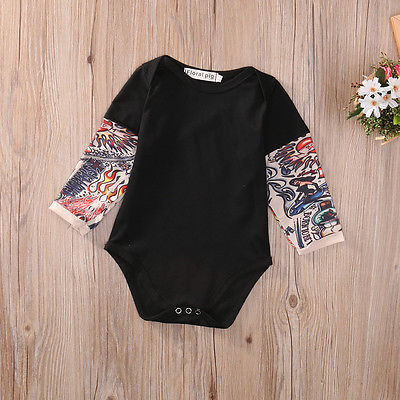 Baby Biker Tat Romper