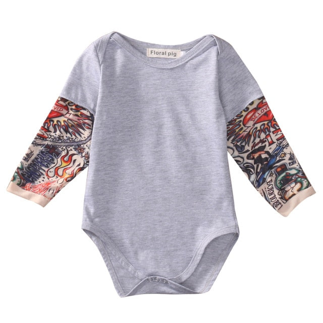 Baby Biker Tat Romper